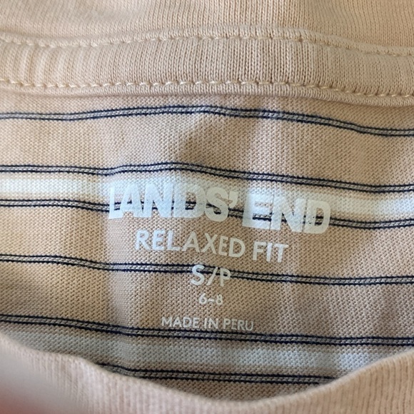 Lands’ End Relaxed Cotton Long Sleeve T-shirt - Picture 4 of 5